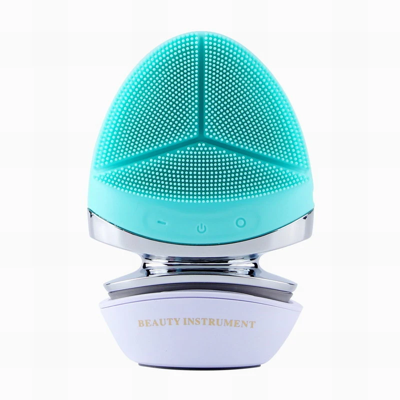 

How To Use Manual Electric Cleanser Beauty Face Exfoliating Electrical Best Deep Cleansing Brush 2-in-1 facial cleansing device