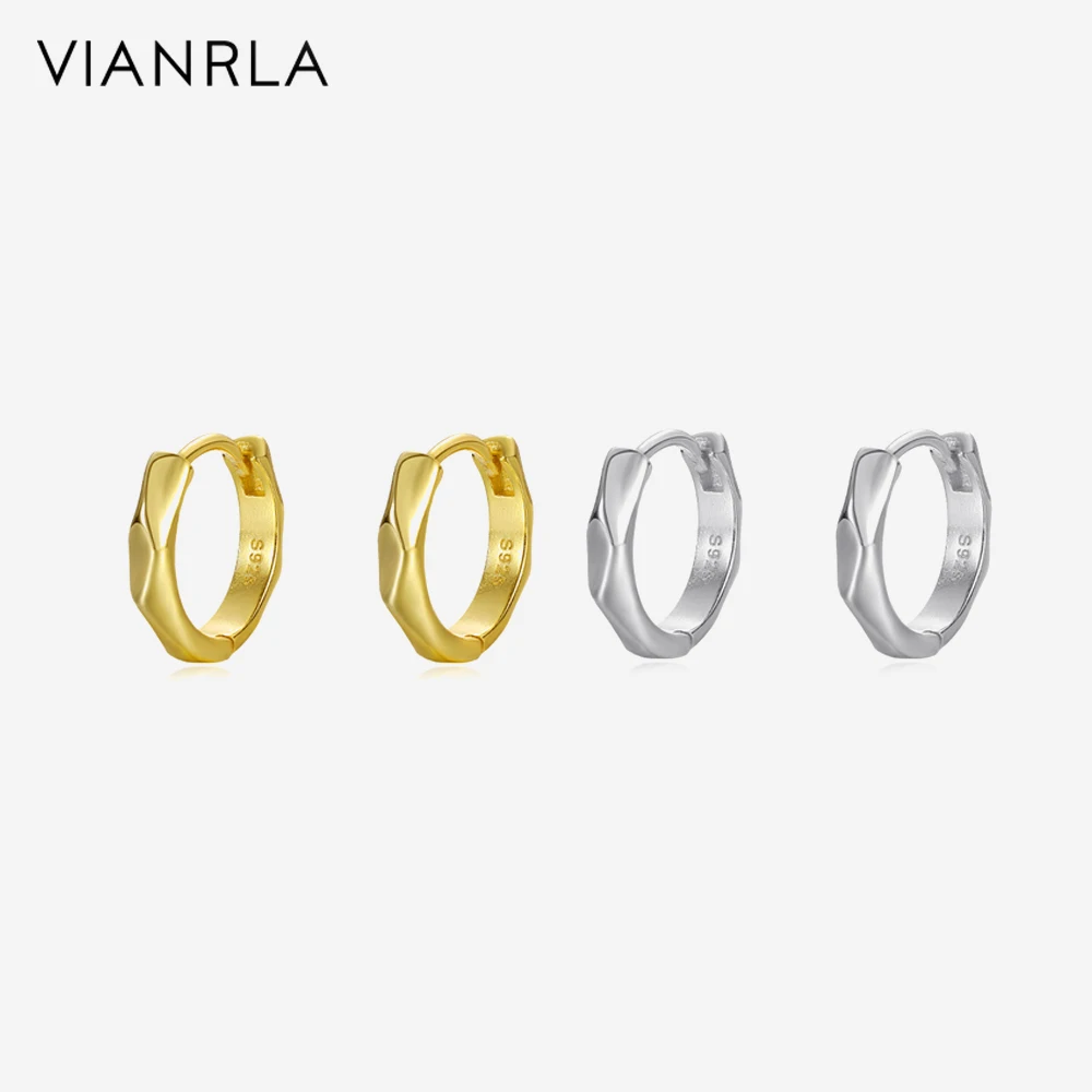 

VIANRLA 18K Gold Earring Jewelry Hoop Earrings Daily jewelry 925 Sterling Silver