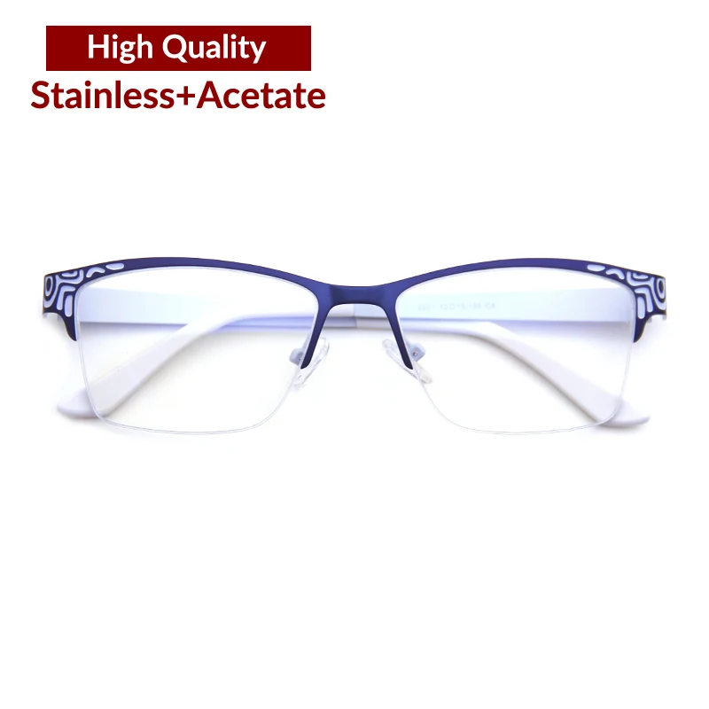 

Popular design metal acetate glasses optical frame eyeglasses for sale