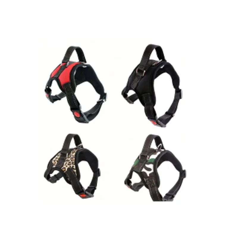 

Adjustable Durable Leather Dog Harness Neoprene Dog Harness, Colorful