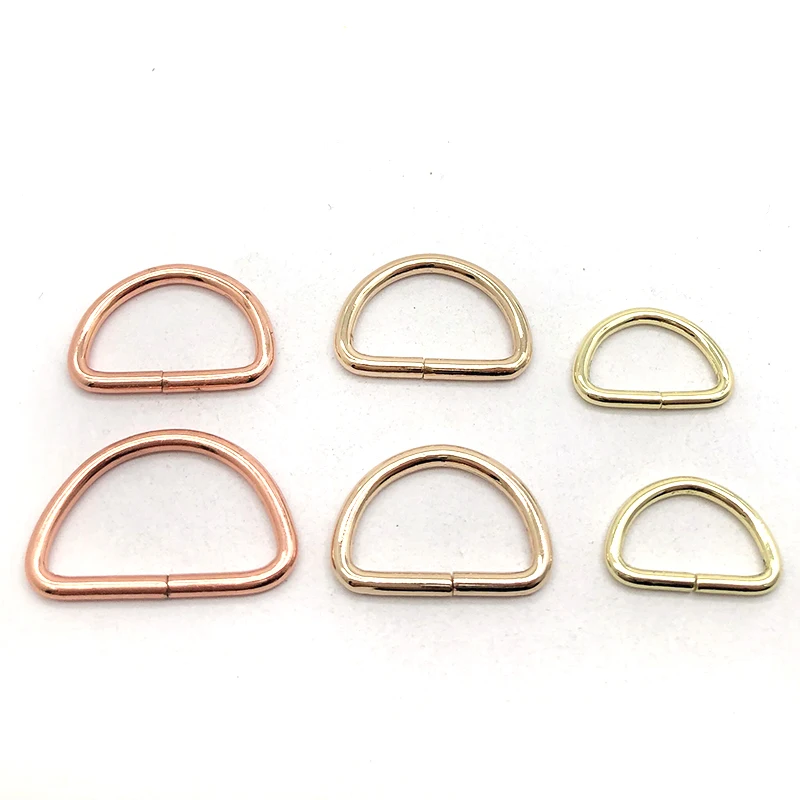 

High strength D ring stainless steel D buckle environmental protection gold rose gold semicircle D ring