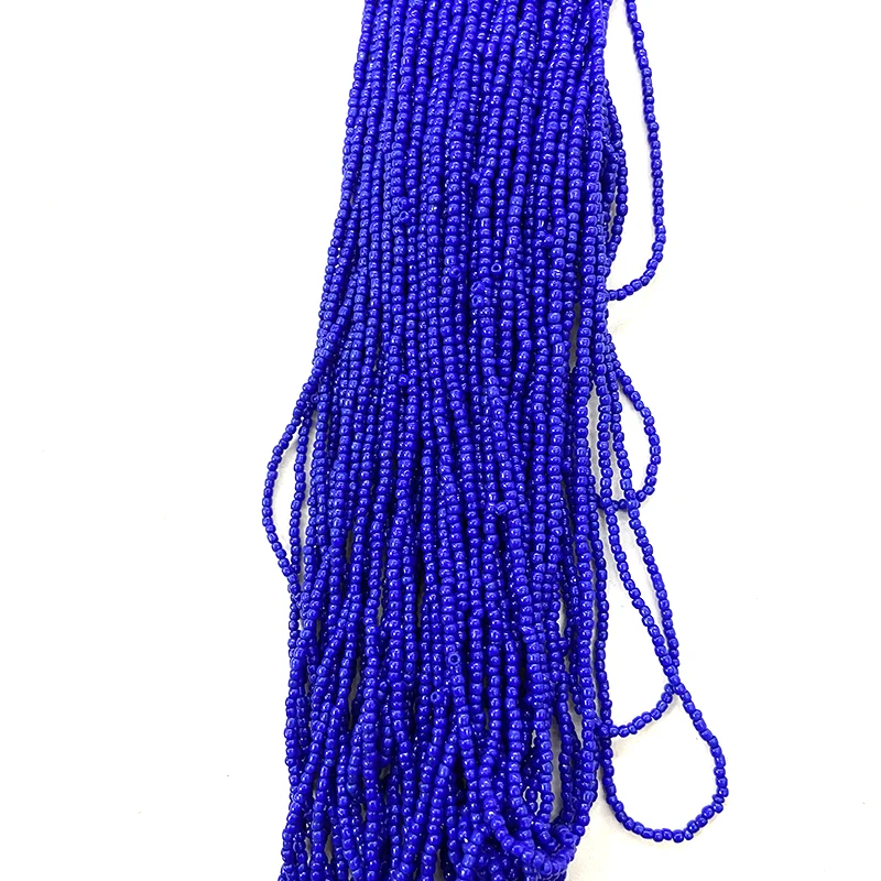 

Wholesale African Waist Beads Bohemian Style Opaque 4mm Glass Seed Beads 70m/bag 12strand/bag Size 6/0 For Jewelry Making, Multi