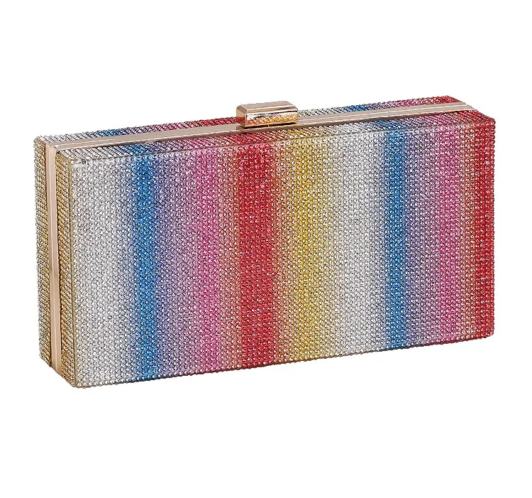

2021 New Evening Bag Ladies Clutch Diamond Hot Diamond Banquet Clutch Bag Dress Evening Bag, 5 colors