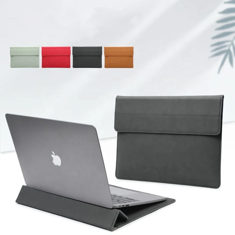 

B&M Laptop Sleeve Stand Notebook Sleeve Cover Bag Holder Magnetic Envelope Laptop Case Sleeve 14 Inch 13" Laptop Case With Stand, 7 colors