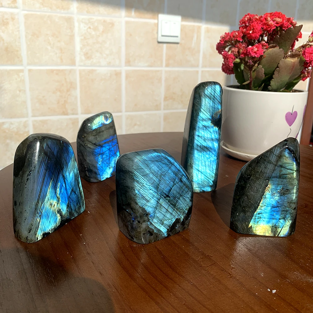 

Natural Labradorite ornaments crystals healing stones