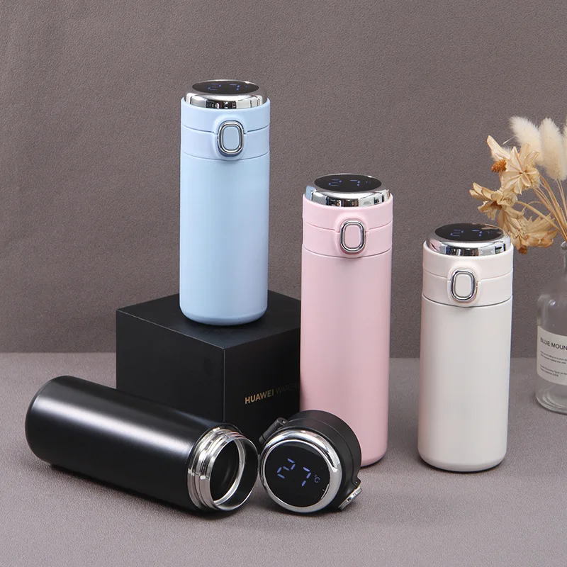 

Hot Sell Stainless Steel Water Bottle Vacuum Cup With Lcd Touch Screen Temperature