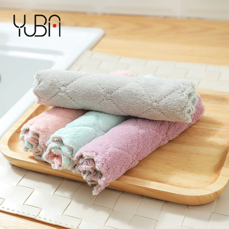 

Manufacturers custom Absorbent cleaning rags cheap kitchen napkins drying dish towel microfiber clean cloth