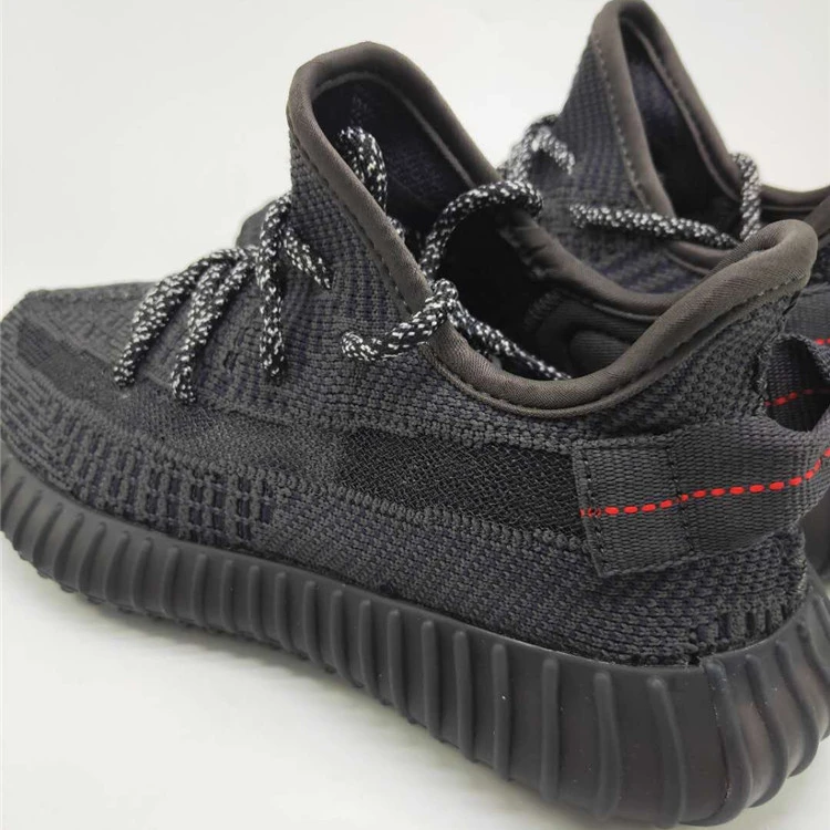 

Best Price Original Yezzy Black Non-reflective FU9006 Lightweight Sport Running Yezzys Shoes 350 V2 Trainers Sneakers For Men