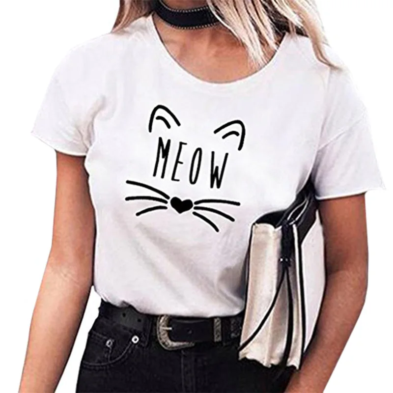 

Women Summer Cute Casual Tee Shirt Female Girls T-shirt Tops
