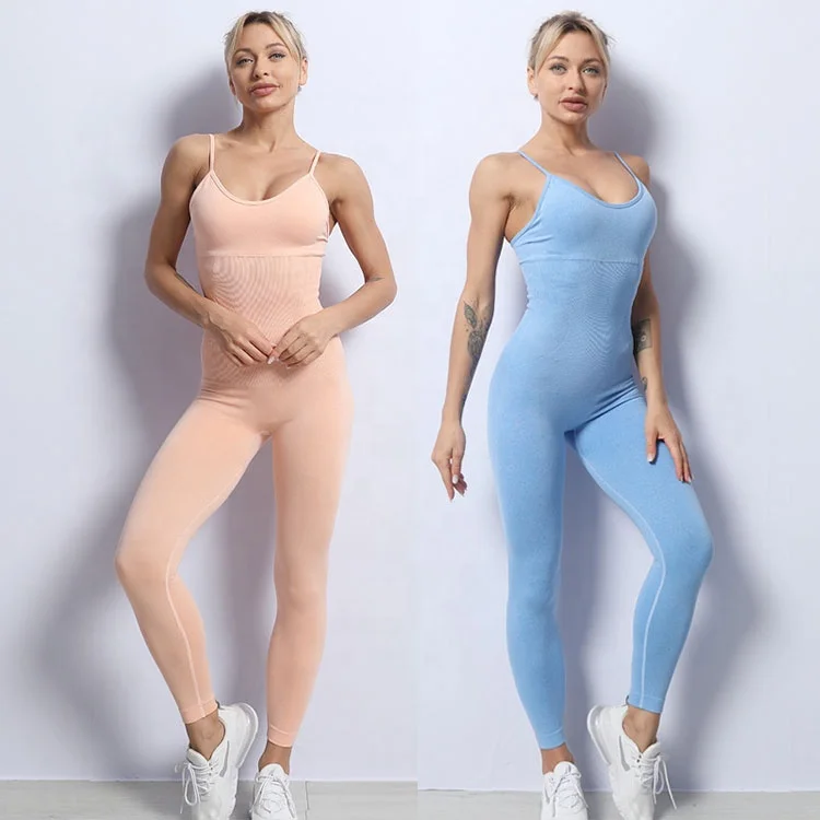 

Workout clothing private label women jumpsuites gym fitness clothing suit women's jumpsuits sports, Customized colors