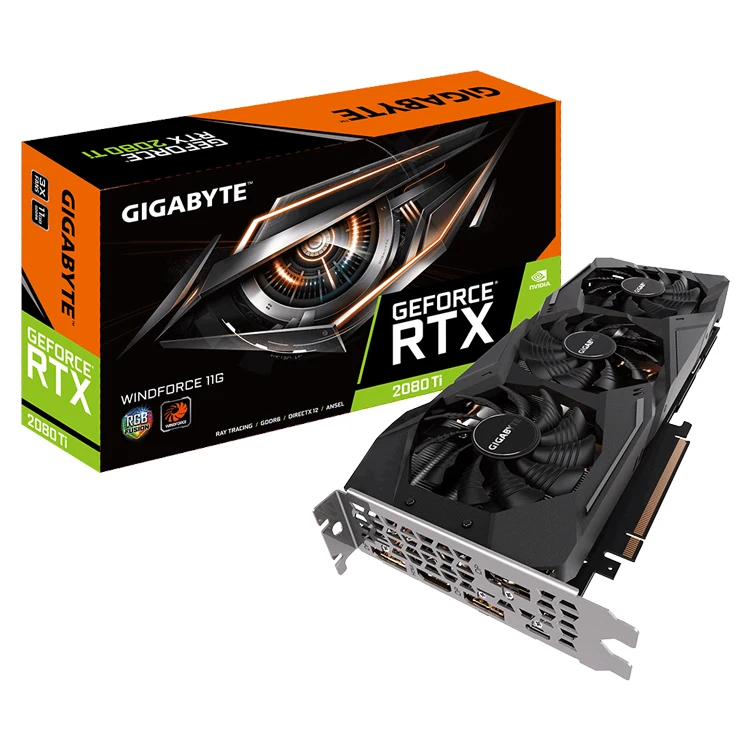 

Rumax RTX 2080Ti WINDFORCE 11G Graphics Card 352 bit GDDR6 Gaming Video Card