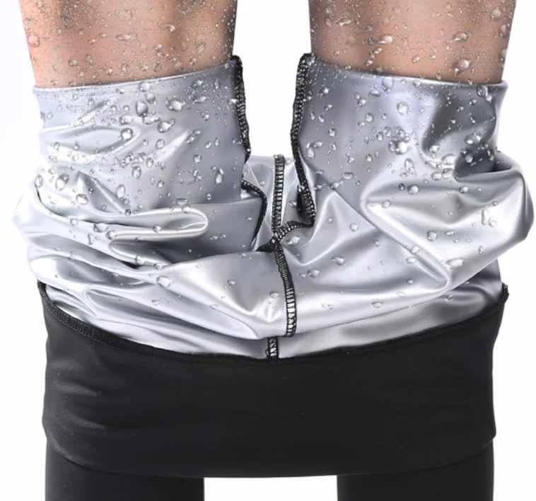 

gym fabric silver membrane laminated knitted fabric weight loss sportswear sauna suit stretch fabric