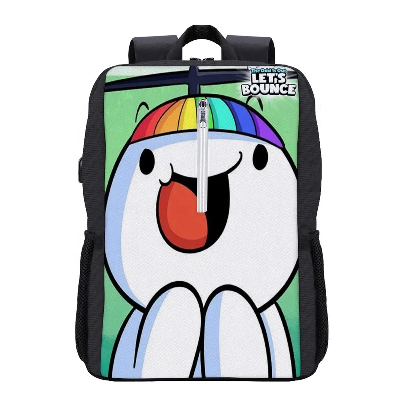 

Low MOQ Custom Cute Cartoon Pattern Printing Kids Students School Book Bag Teenagers USB Laptop Backpack Bags with Logo