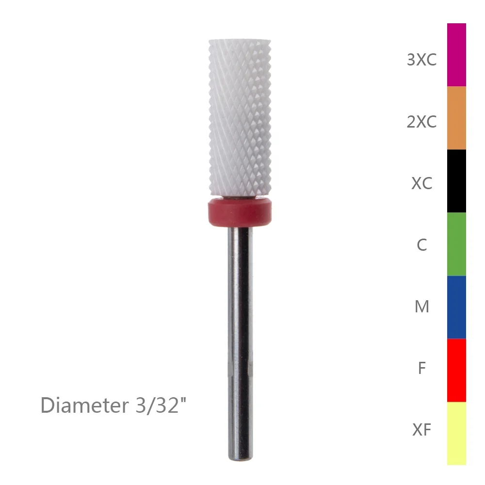 

Factory Supply Manicure Ceramic Small Barrel Electric Nail Art Drill Bit, Light green,red,blue,dark green,black,yellow