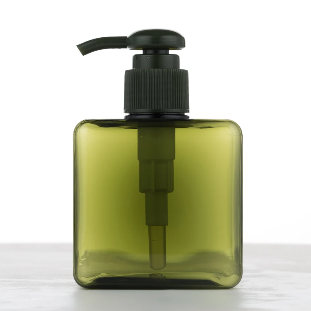 Factory Made 250Ml Dish Washing Liquid Soap Bottle Dark Green Detergent Dispenser Bottle Plastic for Laundry at Good Price