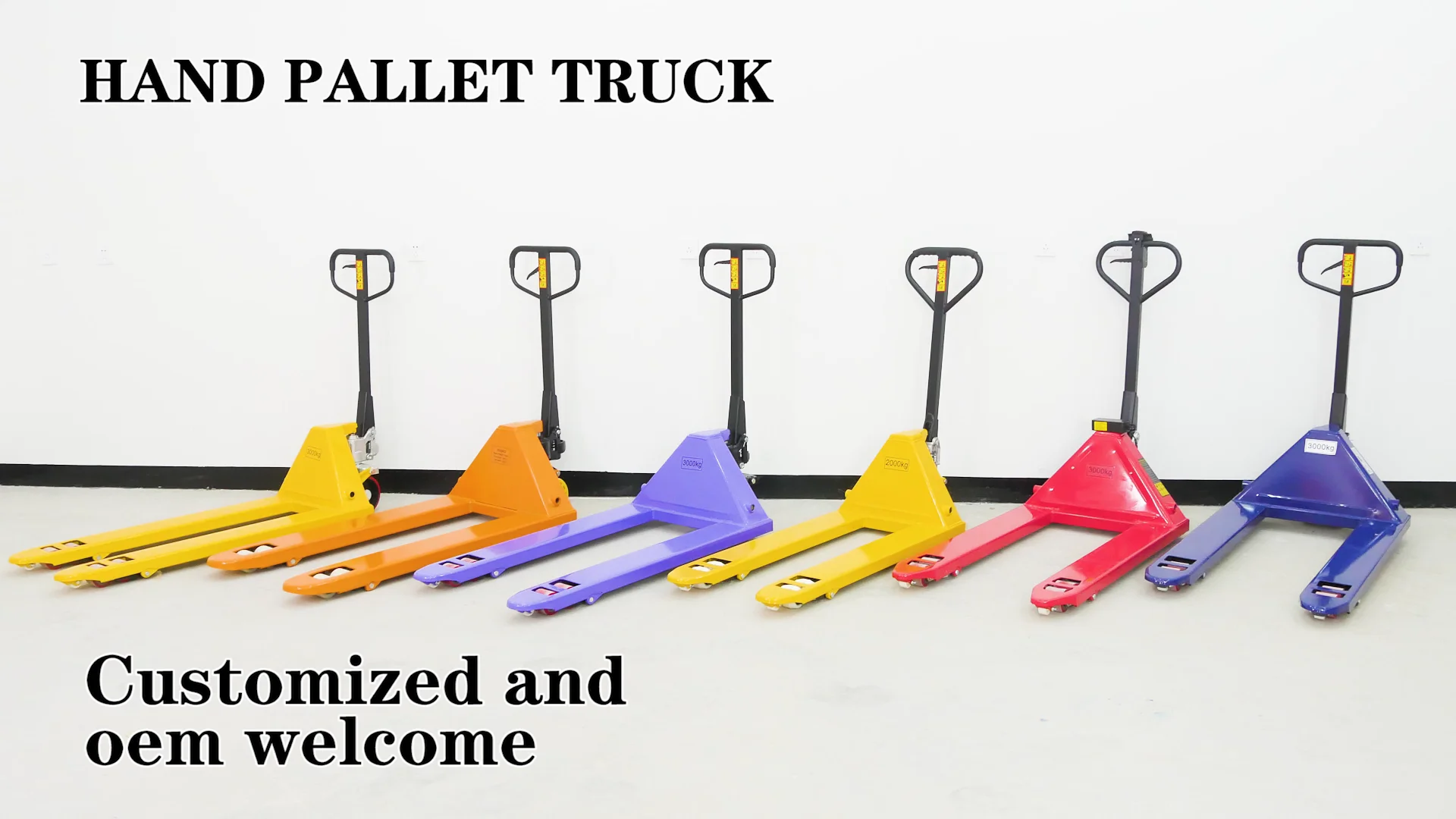 Nylon Wheel 2500kg Hydraulic Pallet Trolleys Hand Pallet Scale Weight