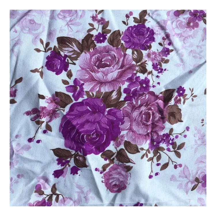 100 Polyester Microfiber Printed Floral Hometextile Fabric For Making