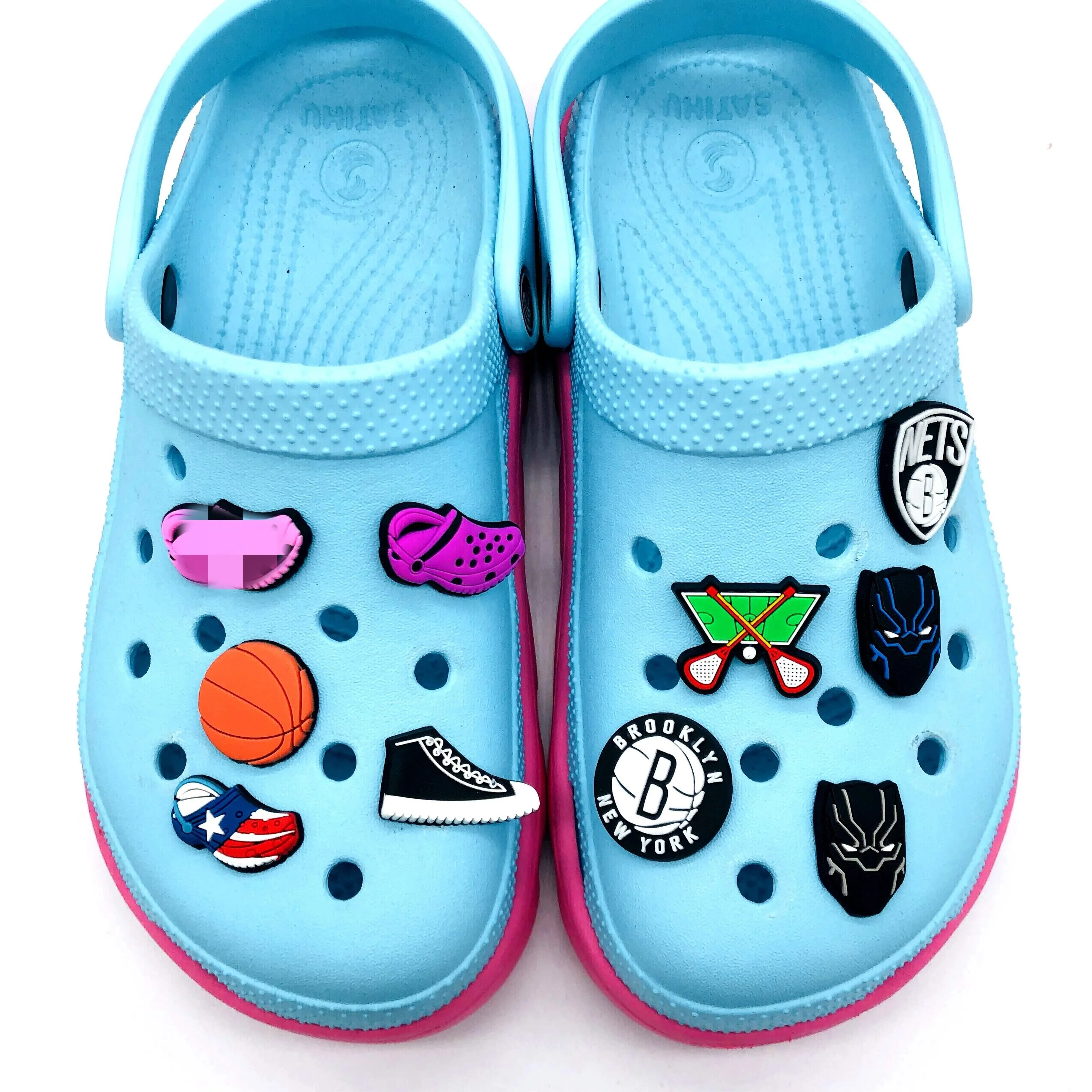

Factory Soft pvc croc shoe charms shoe lace charms for shoelace accessories kid shoe JIBZ, Picture