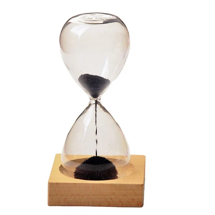 

High borosilicate craft gift Magnetic hourglass sand timer not for timer, Colors can be customize