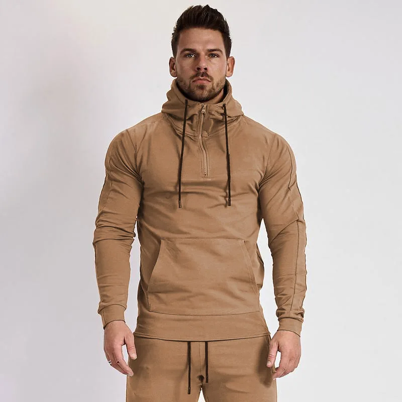 

Low MOQ men fitness workout clothing sportswear jogger tracksuit sweatsuit sports suits set