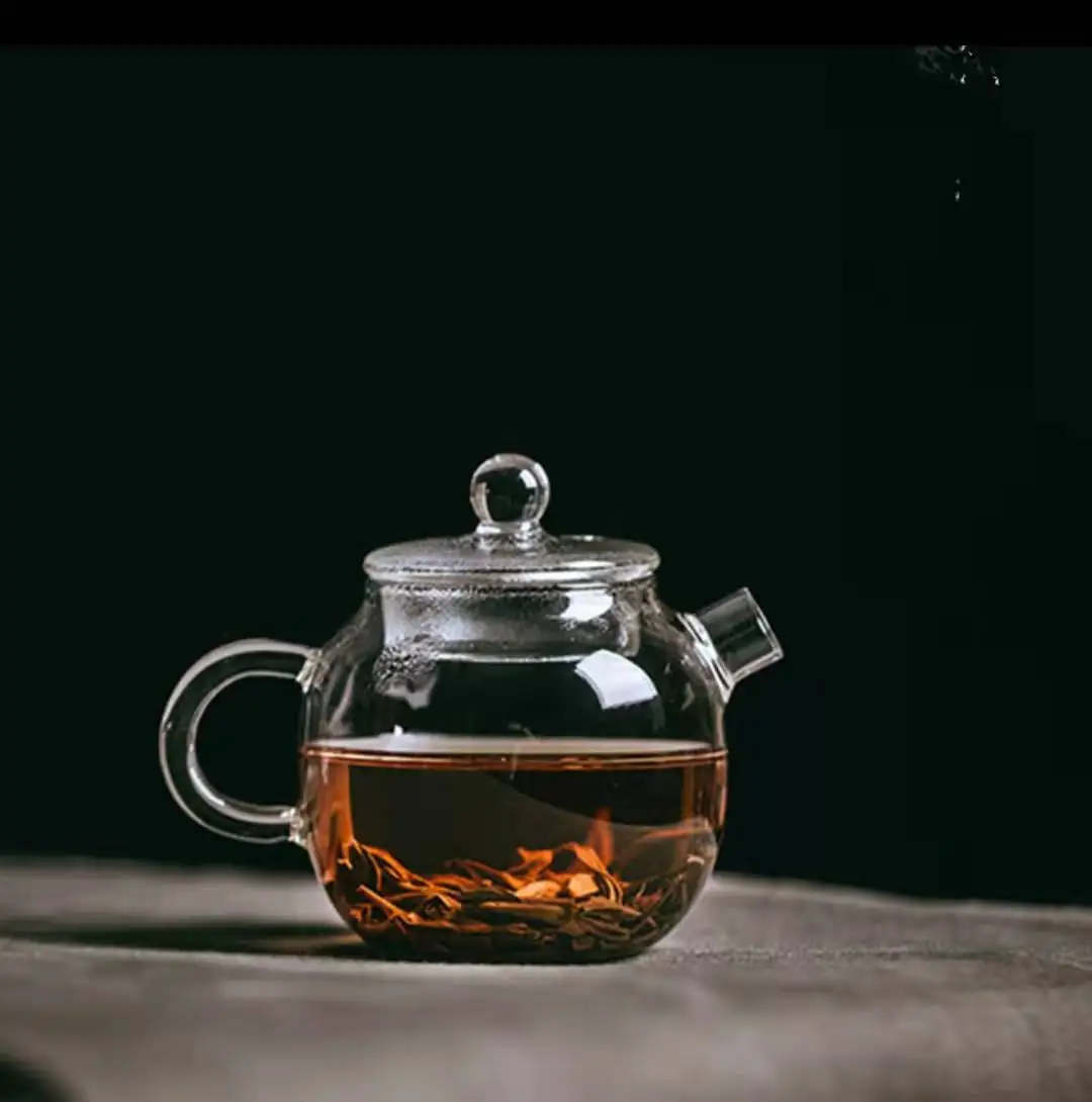 

Hot resistant glass tea pot clear borosilicate teapot 150ml Chinese cha hu traditional Kongfu tea, Transparent
