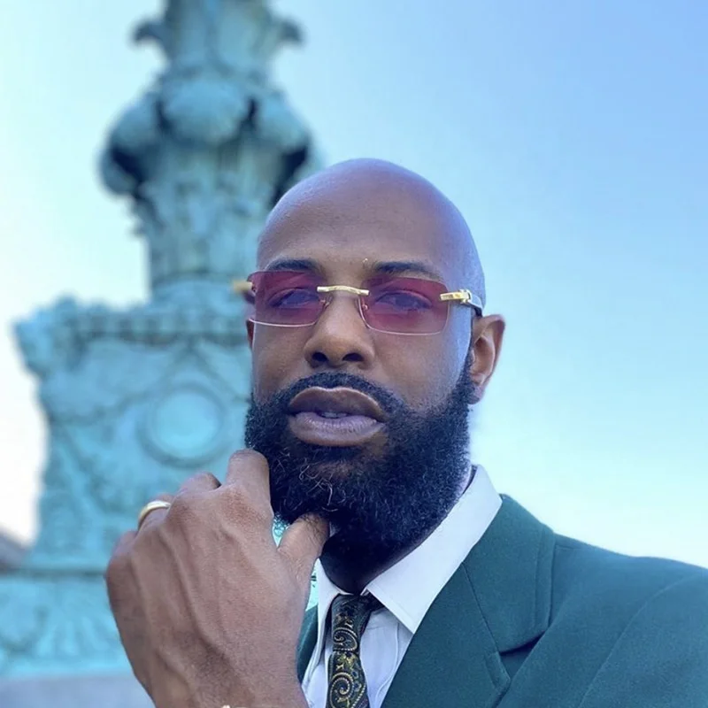 

7533 Latest Men Fashion Vintage Sunglasses Men Wooden Frame Sunglasses Men 2021, As picture