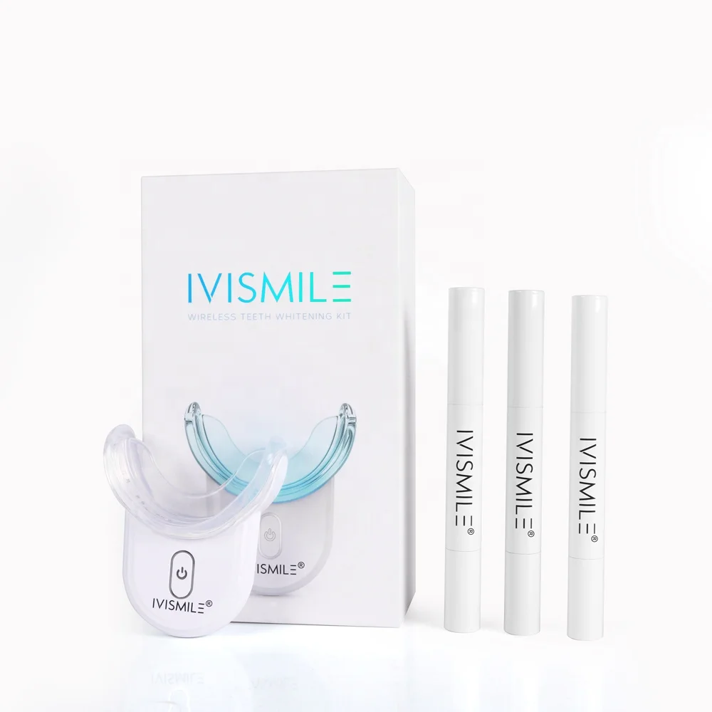 

IVISMILE ROHS Approved Customized Portable Rechargeable Home Teeth Whitening For Coffee Drinkers