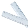 plastic scale ruler 30cm ruler actual size transparent clear custom logo school student teaching ruler
