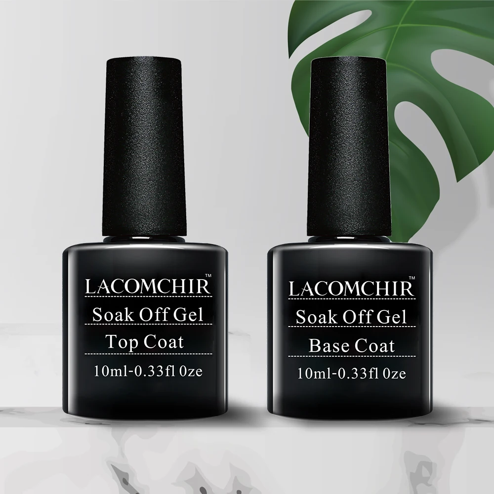 

LACOMCHIR Top & Base Coat Best Sell Combination UV gel nail polish Set/Kit