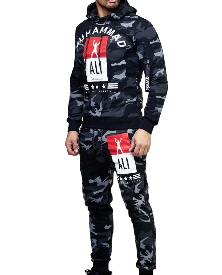 

European and American men's suit boxer print hoodie hoodie hoodie sport suit New Design Modern Casual Custom Cheap Top Quality