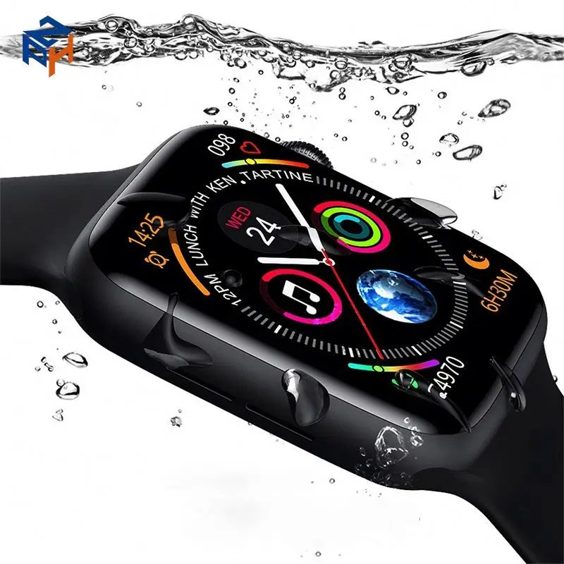 

luxury online reloj smart watch With Play Sim Sport smart watch w26 plus seri 6 2021 smart electronic watch waterproof, Black, white, pink