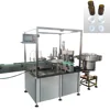 Single head piston small plastic bottle juce beverage cbd olive oil liquid bottle filling capping and labeling machine