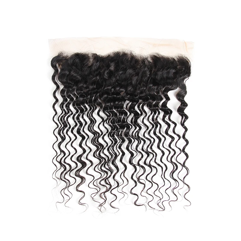 

Hair Closure Pre Plucked Deep Wave Raw Indian 13x6 Swiss Hd Lace Frontal 100% Virgin Remy Human Hair 1 Piece Hd Closure