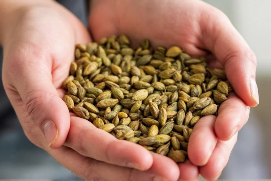 Cardamom Seeds in a Glass Jar