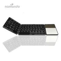 

Bluetooth Wireless Folding Keyboard with Touchpad Foldable BT Mini Keyboard for Phone Tablet Laptop PC ipad iphone