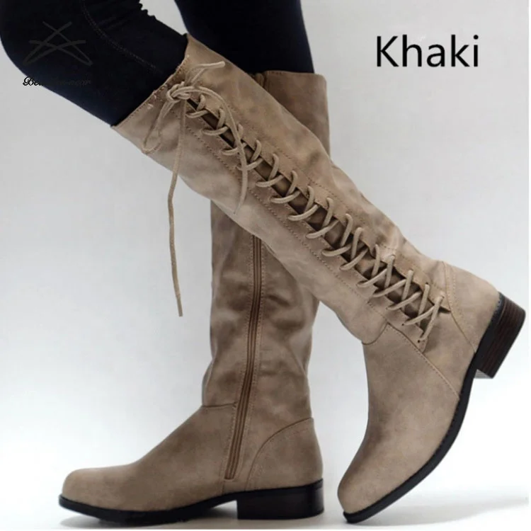
RTS Top selling pu leather wholesale fashion shoes ladies women boots 