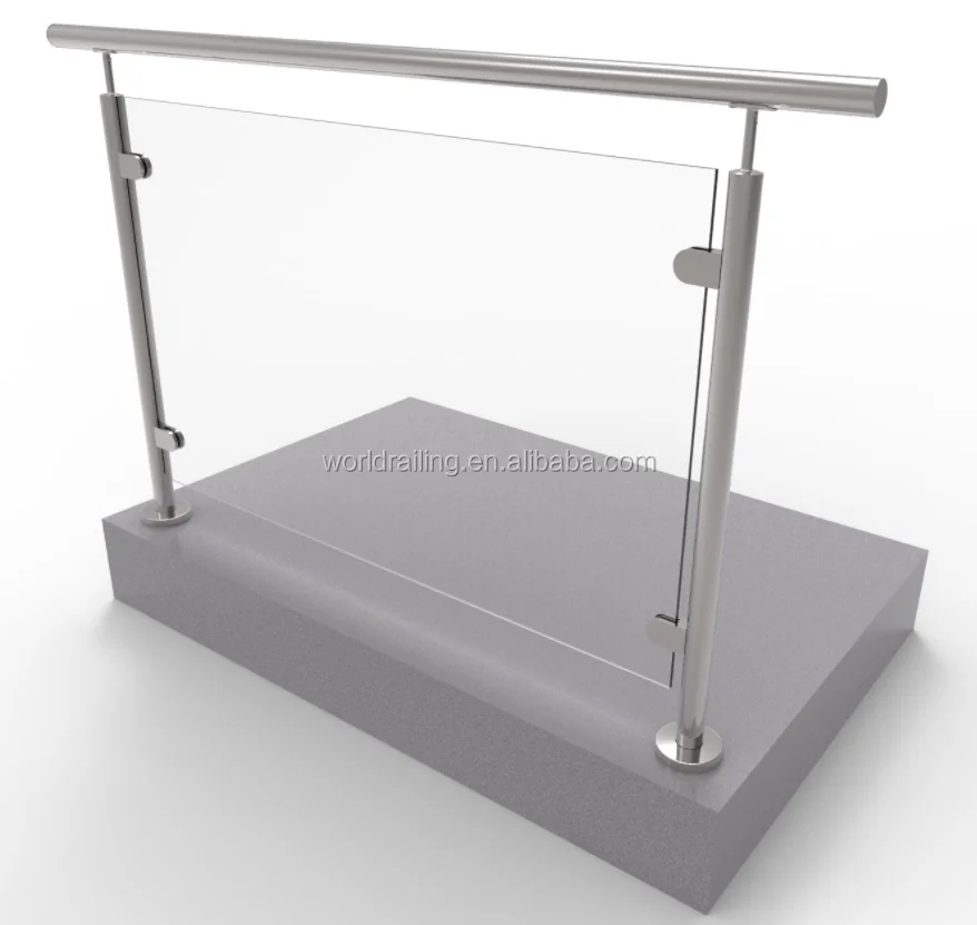 

YL glass outdoor railings stainless steel baluster Post for Glass Balustrade Building Railing