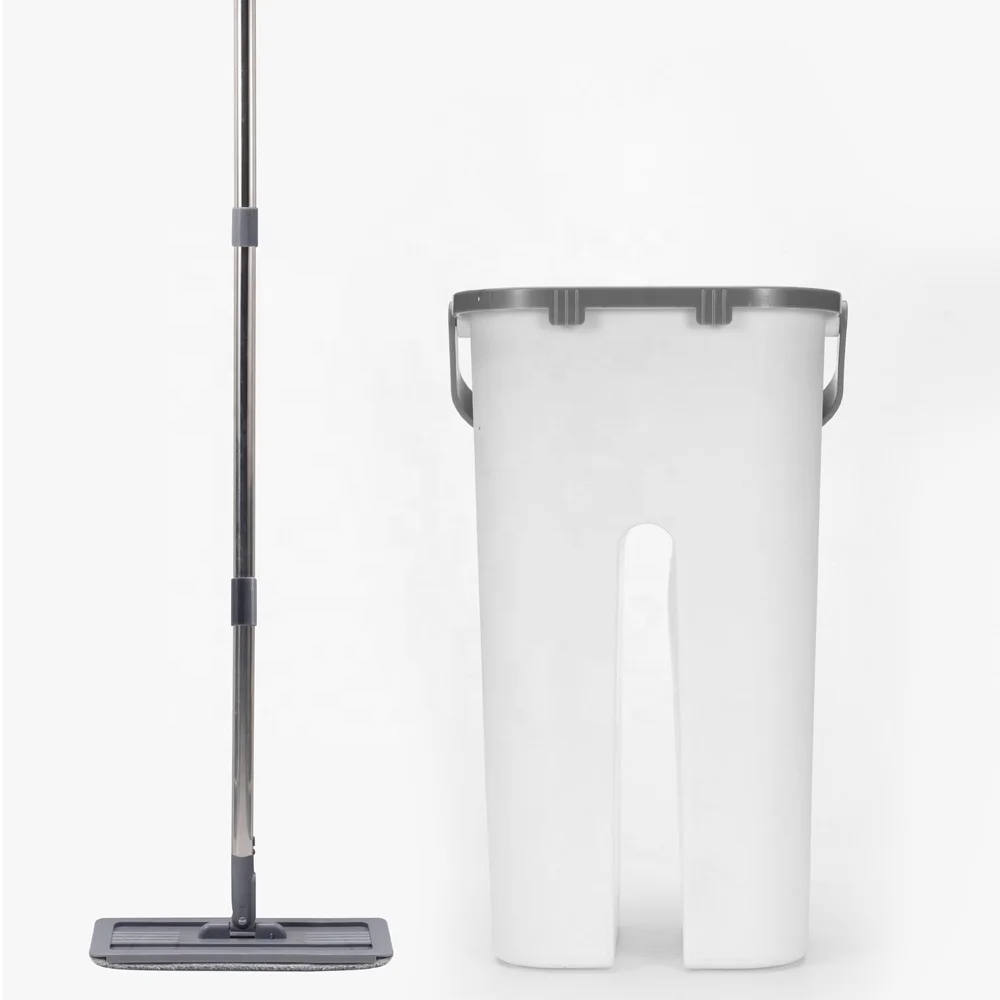 

360 Degree Rotation Flat Squeeze Mop Bucket Hand Free Wringing Floor Cleaning Microfiber Mops Mop With Spin And Bucket
