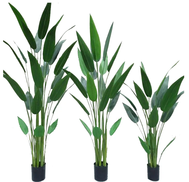 

High quality 1.2M, 1.5M, 1.8M, real touch Artificial Travaller Banana tree Birds of Paradise tree