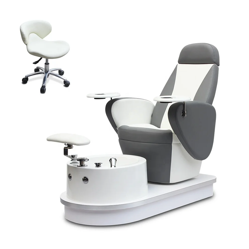 

Wholesale Cheap Price Modern Luxury Beauty Nail Salon Furniture Reclining Pipeless Whirlpool Foot Spa Manicure Pedicure Chair, Variour colors avilable
