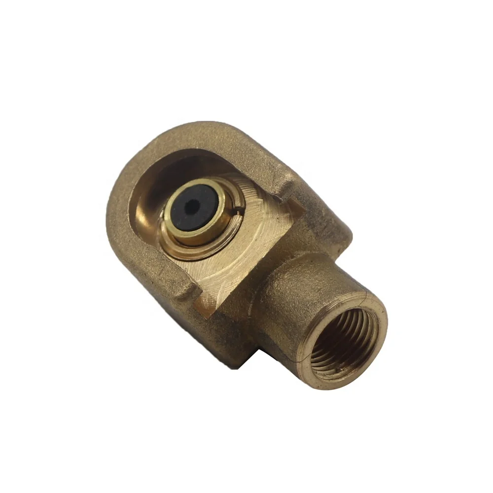 Syd946 1/827 Npt Button Head Brass Grease Gun Adapter For Grease Gun