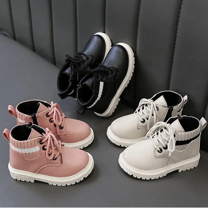 

Customized Warm Non-slip Winter Baby Kid Snow Boots, Black,pink,white