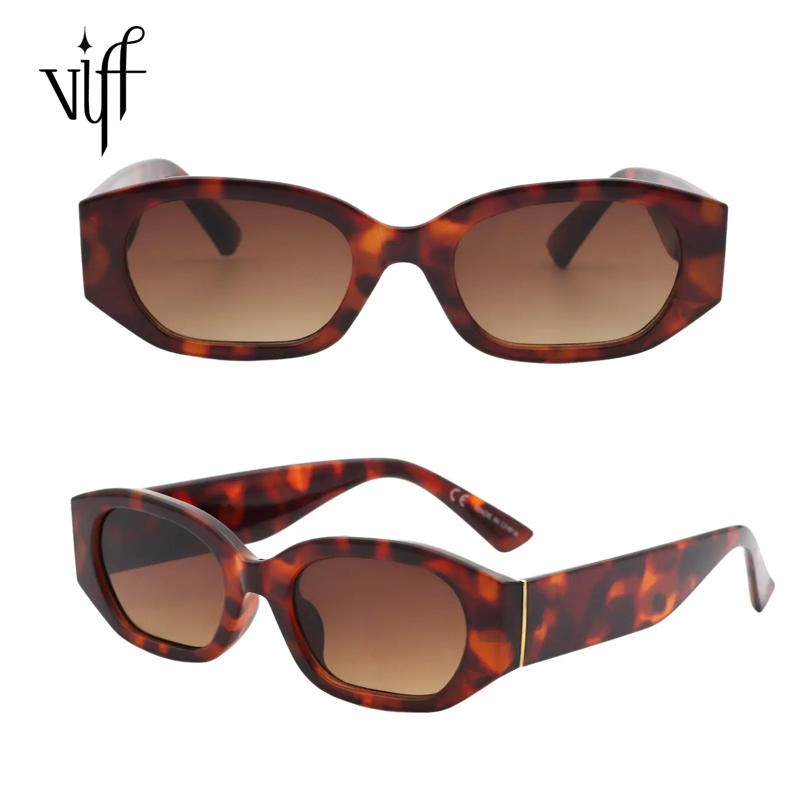 

2021 VIFF New Arrival Wholesale OEM Cute Small Rectangle Fashion Shades Retro Vintage Sunglasses for Men Women 2022