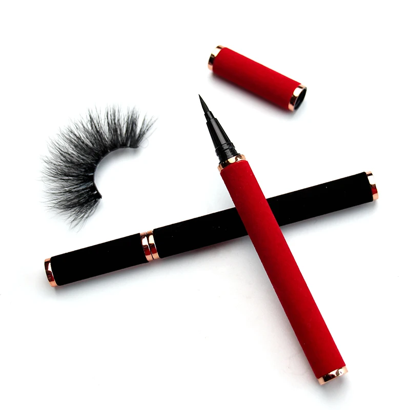 

New Design 2021 waterproof liquid magic adhesive color eyeliner, Black color