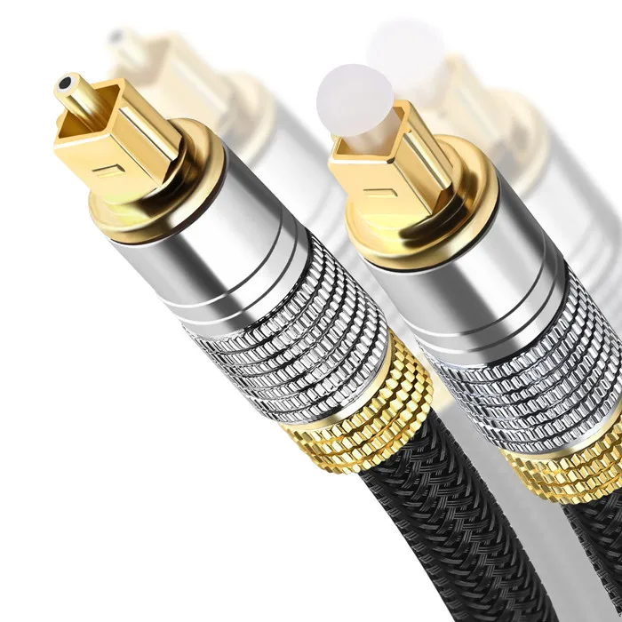 

Ready to Ship OEM/ODM Toslink Cable Digital Audio Optical Cable Gold Plated Optical Fiber Toslink Cable 2 Mts