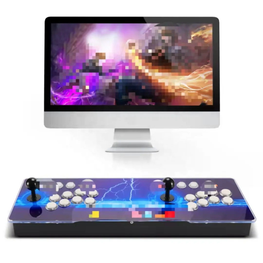 

WIFI download HD 3D 10000 version S812 main chip Pandoras E-Sports box joystick console arcade, Black