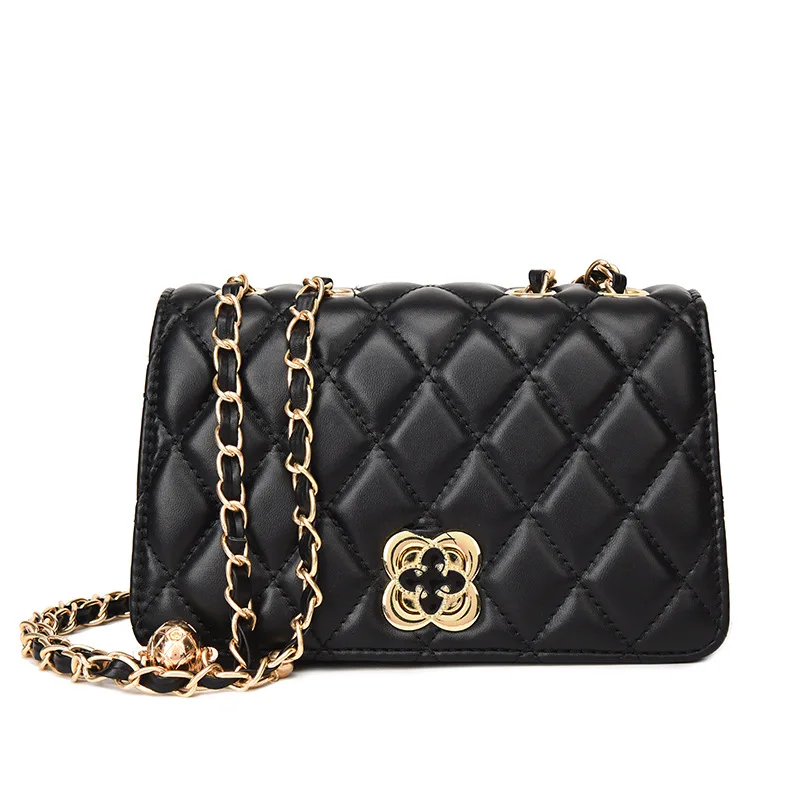 

Wholesale Woman Trendy Lingge crossbody bag square Luxury PU leather bag for ladies, Picture
