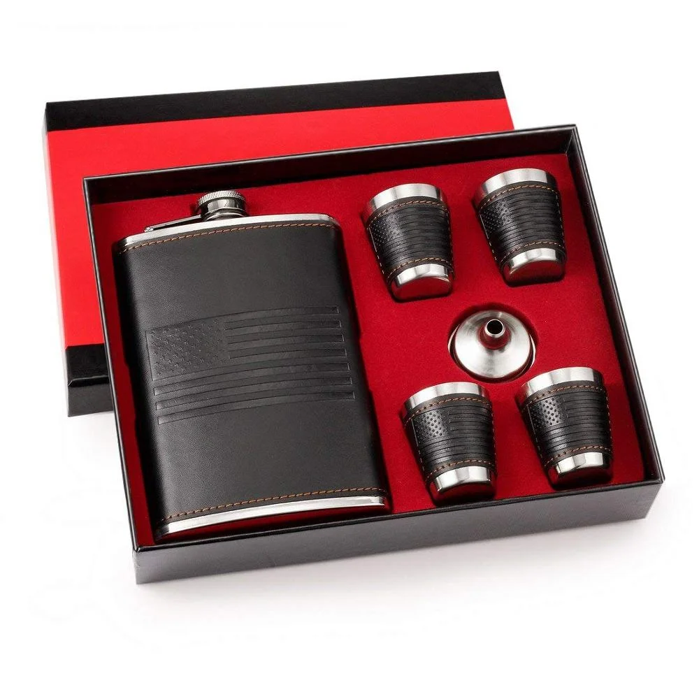 

Grade Stainless Steel quality hip flask Set Gift Anti Rust With Box, Manufacture customized