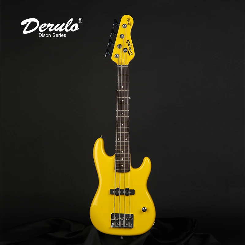 

Derulo Electric Bass Guitar OEM 4 Strings MINI Travel Bass Phoenix custom For Kid musical instruments Customshop Factory price