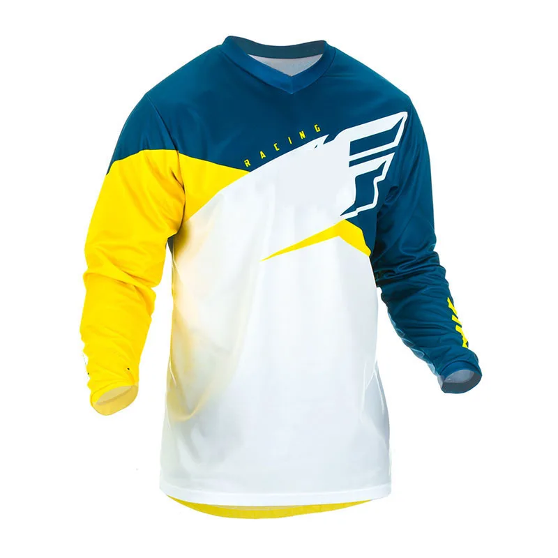 

Customized Sublimation Quick Dry Breathable Long Sleeve Windproof Motorcycle Wear Motocross Jersey